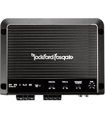 Rockford Fosgate R500X1D アンプ R500X1D Prime 500 Watt Class-D Mono Amplifier | Rockford